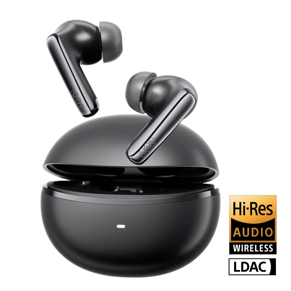 Audífonos QCY MeloBuds N70 Cancelación de Ruido Activa Hi-Res Audio BT 6.0 - Negro