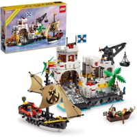 LEGO ICONS FORTALEZA ELDORADO CON BARCO PIRATA Y 8 MINIFIGURAS PARA ADULTOS