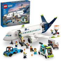 LEGO CITY AVIÓN DE PASAJEROS CON MINIFIGURAS Y VEHÍCULOS DE JUGUETE