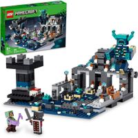 LEGO MINECRAFT SET DE BATALLA EN LAS PROFUNDIDADES OSCURAS CON GUARDIÁN Y COFRE