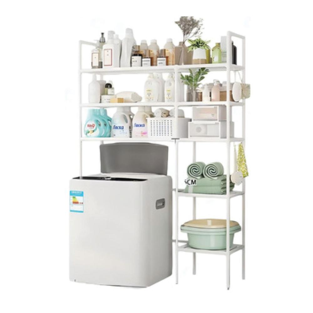 Estante Organizador Lavadora Secadora Codos 5 Niveles 106cm Blanco