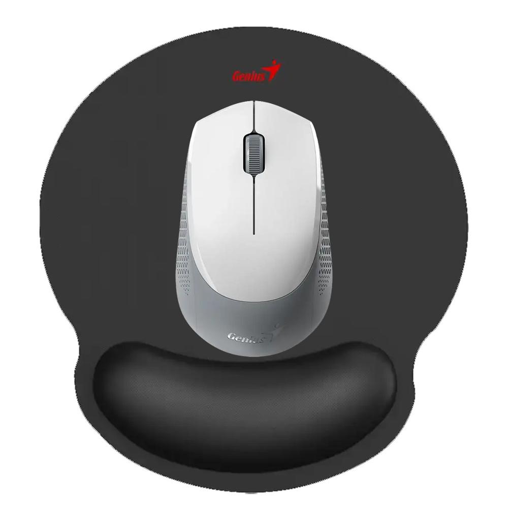 COMBO GENIUS MOUSE NX-8000S BLANCO Y PAD MOUSE G-WMP 100 CON DESCANSADOR