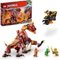 LEGO NINJAGO HEATWAVE DRAGÓN DE LAVA CON VEHÍCULO Y 5 FIGURAS