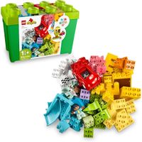 LEGO DUPLO CLASSIC DELUXE BRICK BOX SET CON FIGURAS COCHE Y BLOQUES CREATIVOS