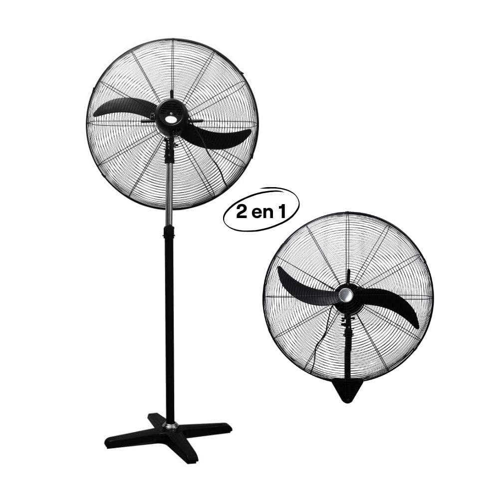 Ventilador Industrial Pedestal/Pared Orange FS-750A 30"" Negro - 3 Velocidades