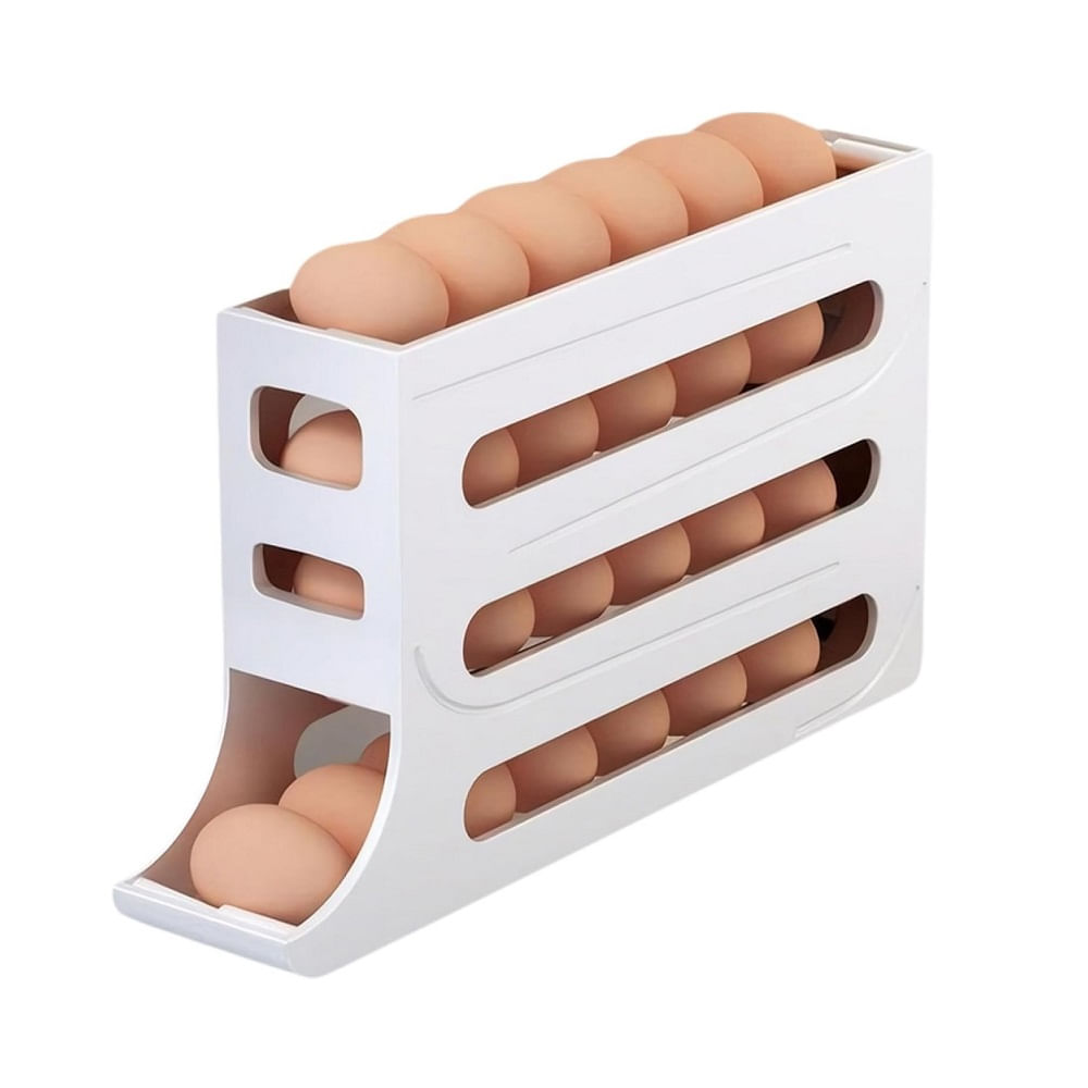 Porta Huevos Contenedor de Huevos 4 Niveles Plastico