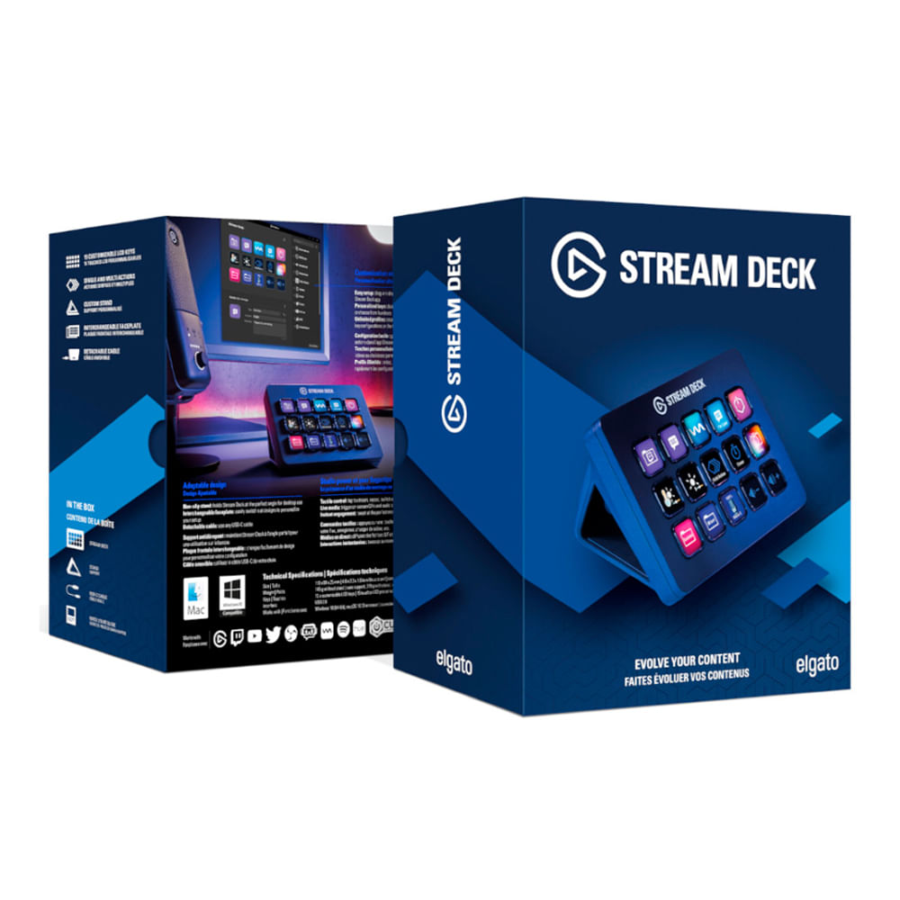 Stream Deck Elgato MK.2 15 teclas LCD conexión USB