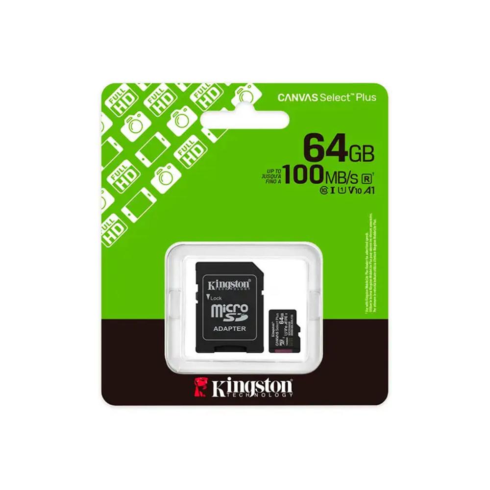Memoria Microsd Kingston Canvas Select Plus 64Gb 100Mb/S