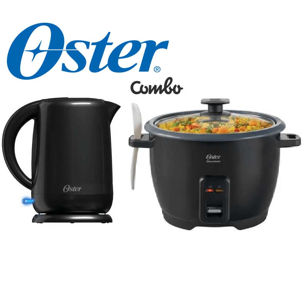 Combo Oster Hervidor BVSTKT3101053  y Olla Arrocera CKSTRCB10DFBLK