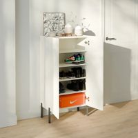 Zapatera Moderna Tayson 2 Puertas Blanco RR MUEBLES
