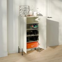 Zapatera Moderna Tayson 2 Puertas Gris RR MUEBLES