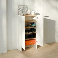Zapatera con Corte para Zócalo Mía 2 Puertas BlancoDuna RR MUEBLES