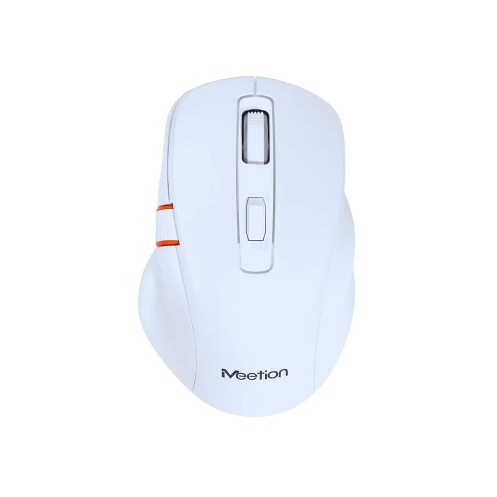 Mouse BTM032 MEETION Inalámbrico Bluetooth Recargable Ergonómico Blanco