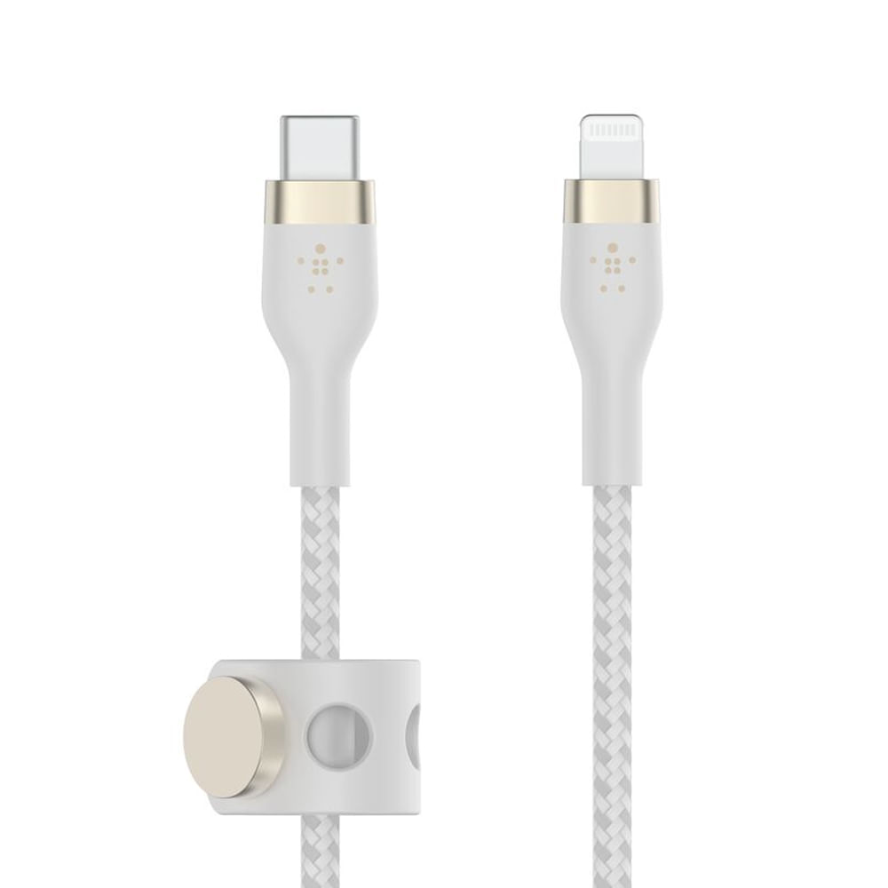 Cable Lightning Belkin BoostCharge 3 m USB-C macho a Lightning macho blanco