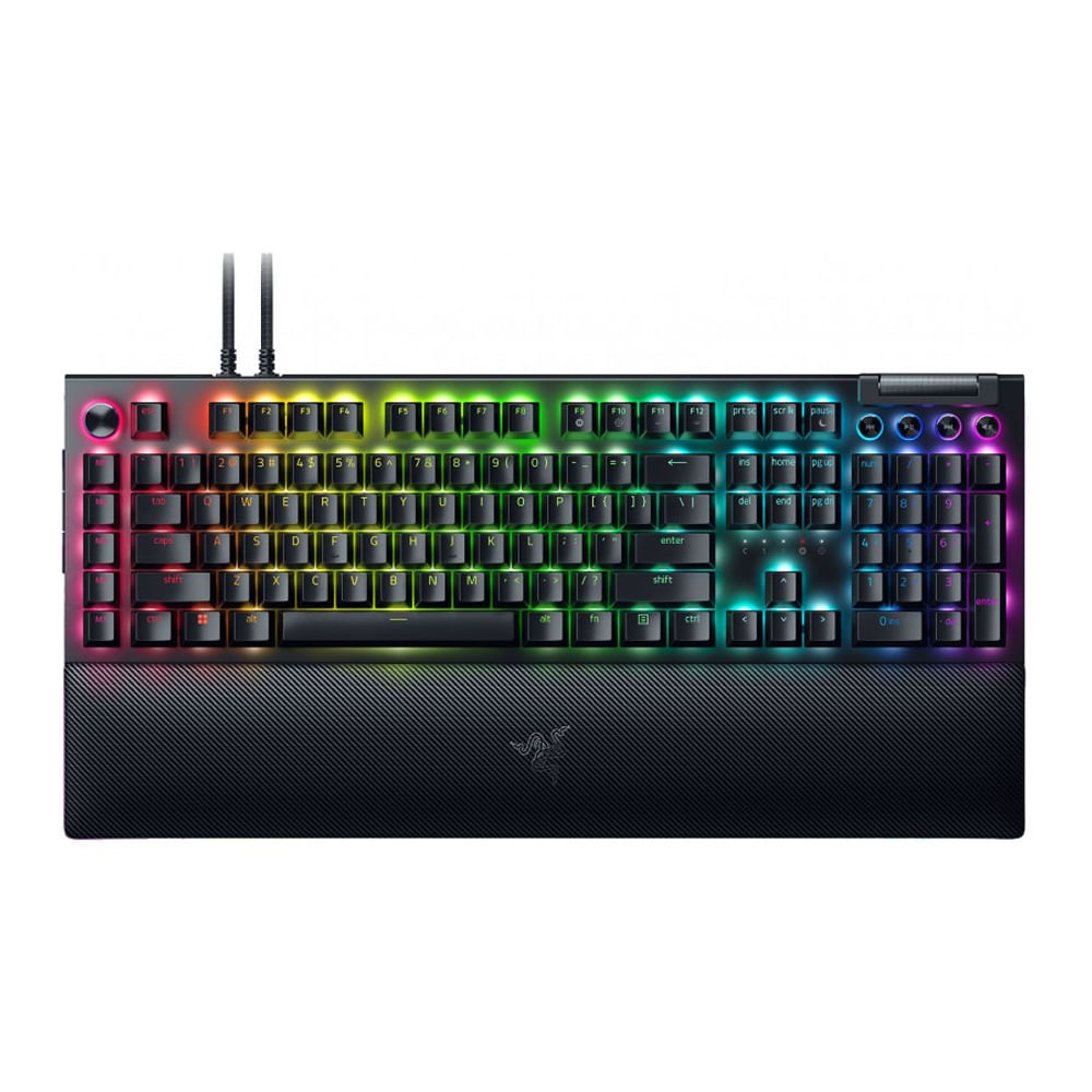 Teclado Razer BlackWidow V4 Pro mecánico USB-C switch Green Chroma Black