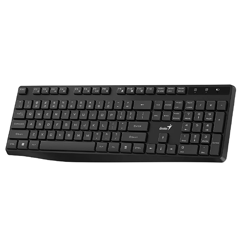 Teclado Genius KB-7200 Ai Copilot Multimedia Wireless USB Black
