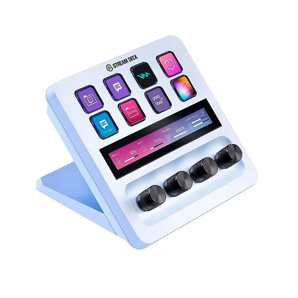 Stream Deck+ Elgato White 9 Teclas LCD