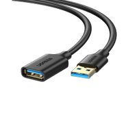 Cable De Extensión Ugreen Usb-A Macho A Usb-A Hembra 1M Negro Us129-10368