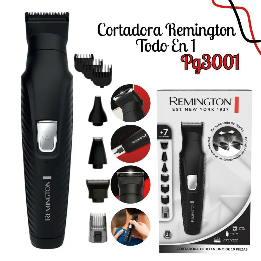 Maquina Cortadora Remington Todo En 1 PG3001 - NEGRO