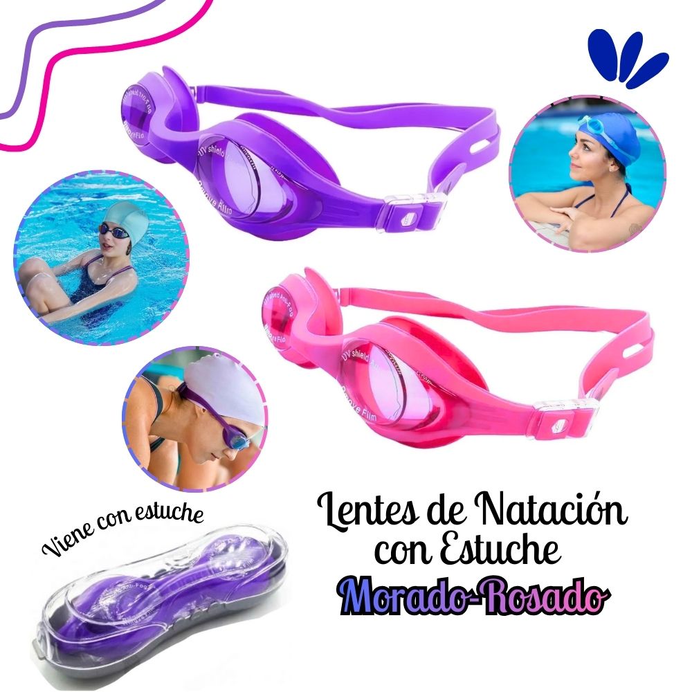 Lentes de Natación con Estuche -RM