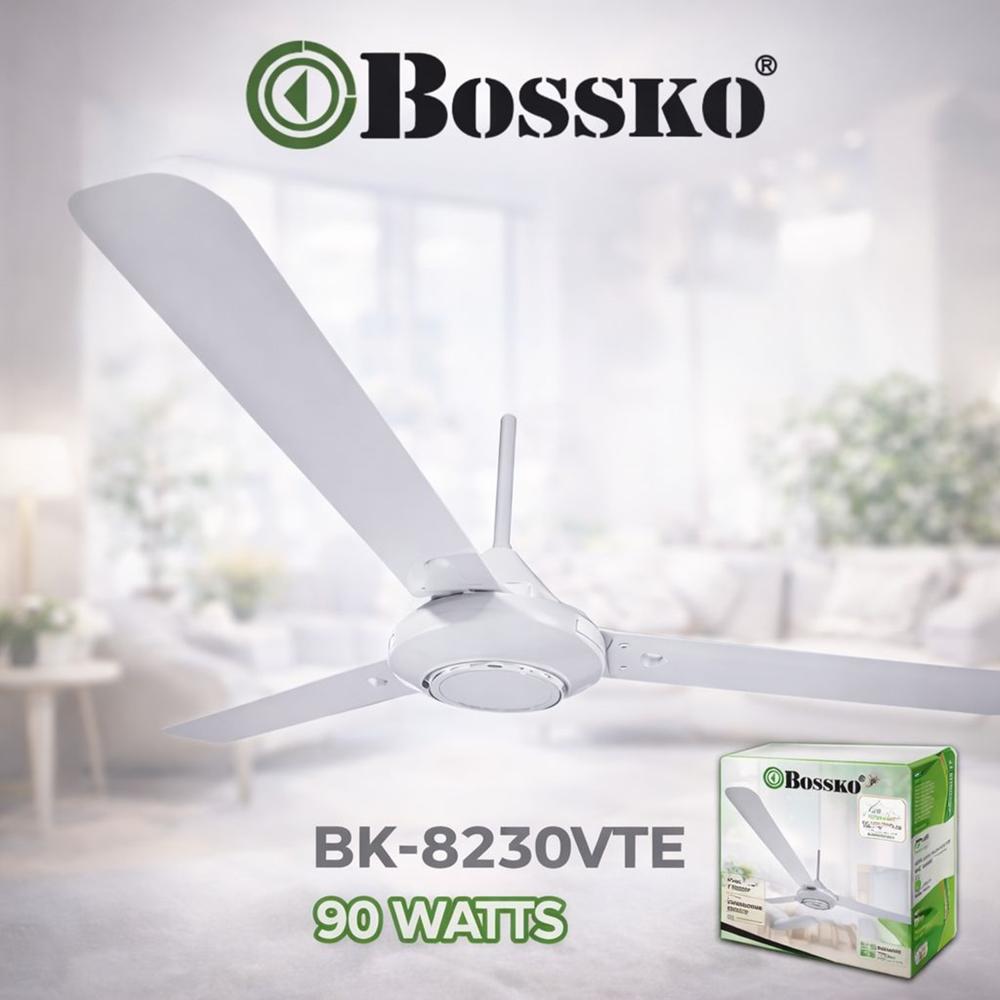 Ventilador de Techo Bossko 56 BK8230VTE Blanco Brisa Silenciosa de Alto Rendimiento 90W
