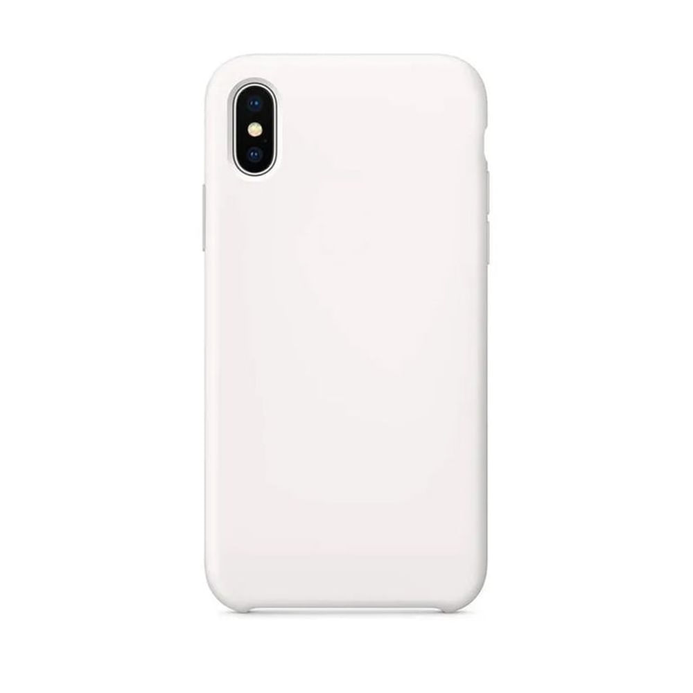 Case protector de silicona para Iphone XS blanco