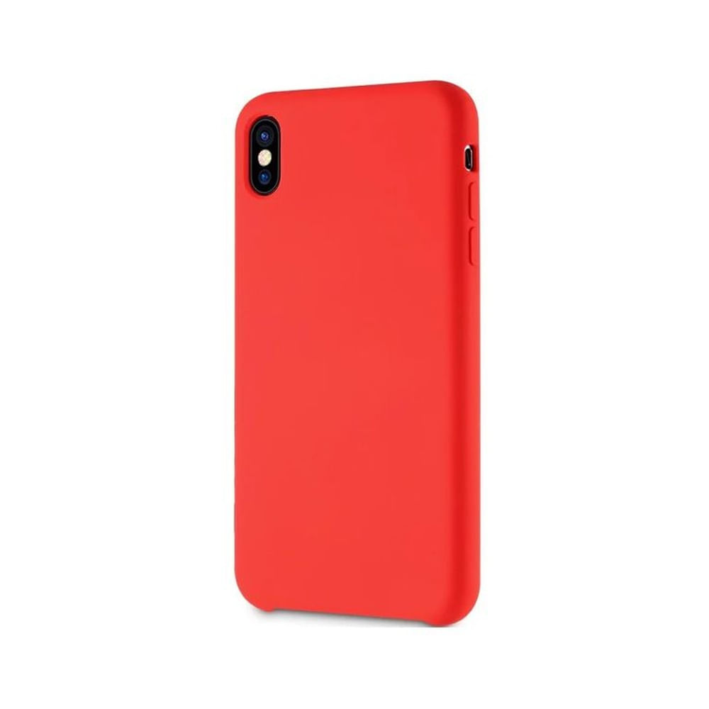 Case protector de silicona para Iphone XS rojo