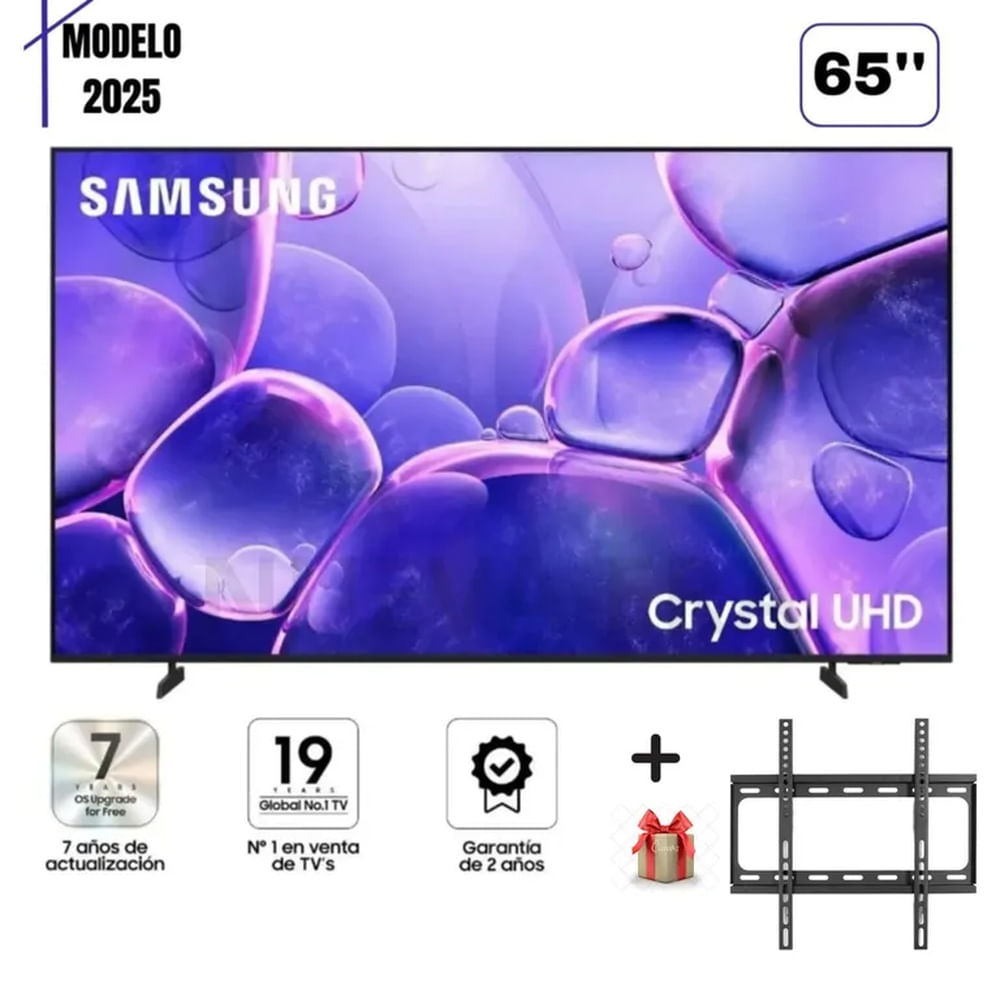 TELEVISOR SAMSUNG 65 UN65U8000F CRYSTAL UHD SMART TV + RACK FIJO