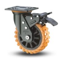 GARRUCHA FRENO NARANJA 150MM CARGA 350KG
