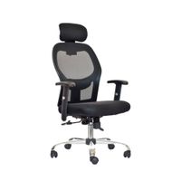 Silla Ergonómica Dakota Presidente Cromado Negro Ofideas
