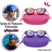 Lentes de Natación Con estuche Proteccion UV- RM