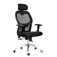 Silla Ergonómica Dakota Presidente Aluminio Negro Ofideas