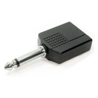 Adaptador de 6.5mm Mono a dos 6.5mm stereo para audifonos
