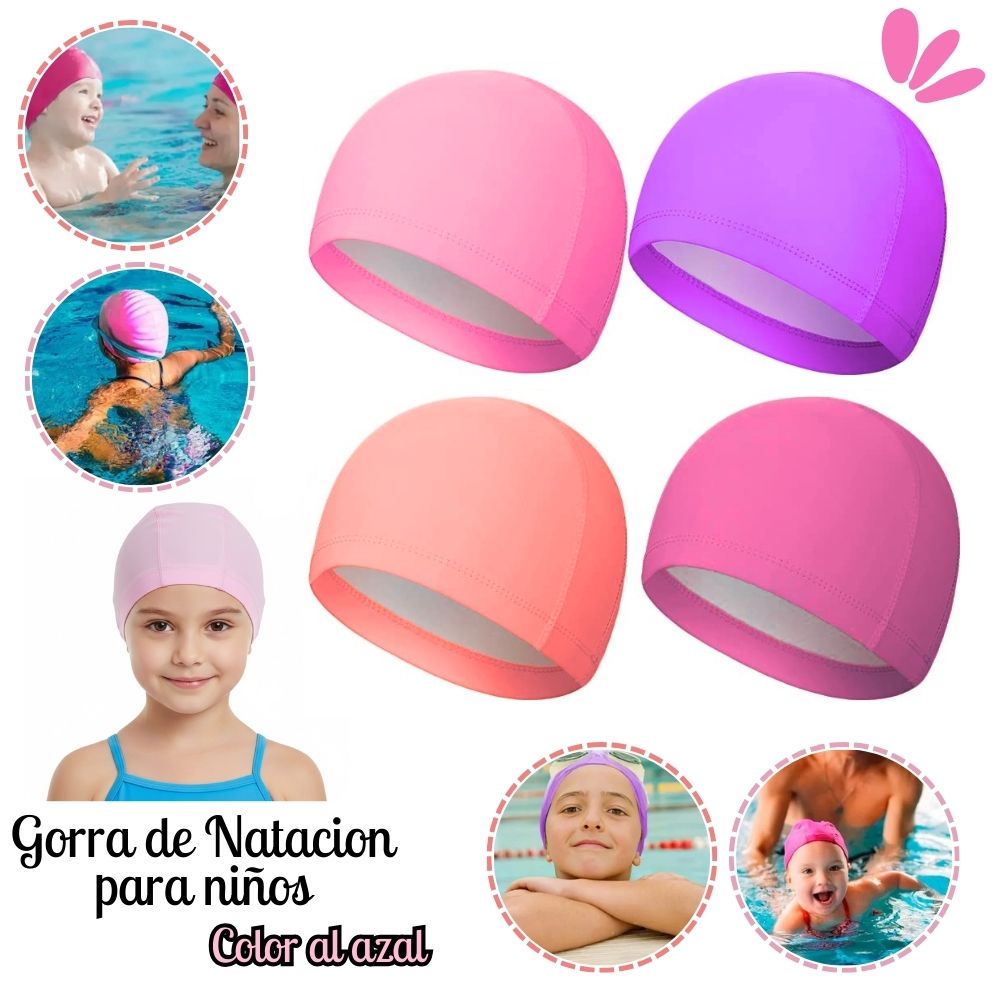 Gorro de Natacion para Niños de Tela -MR