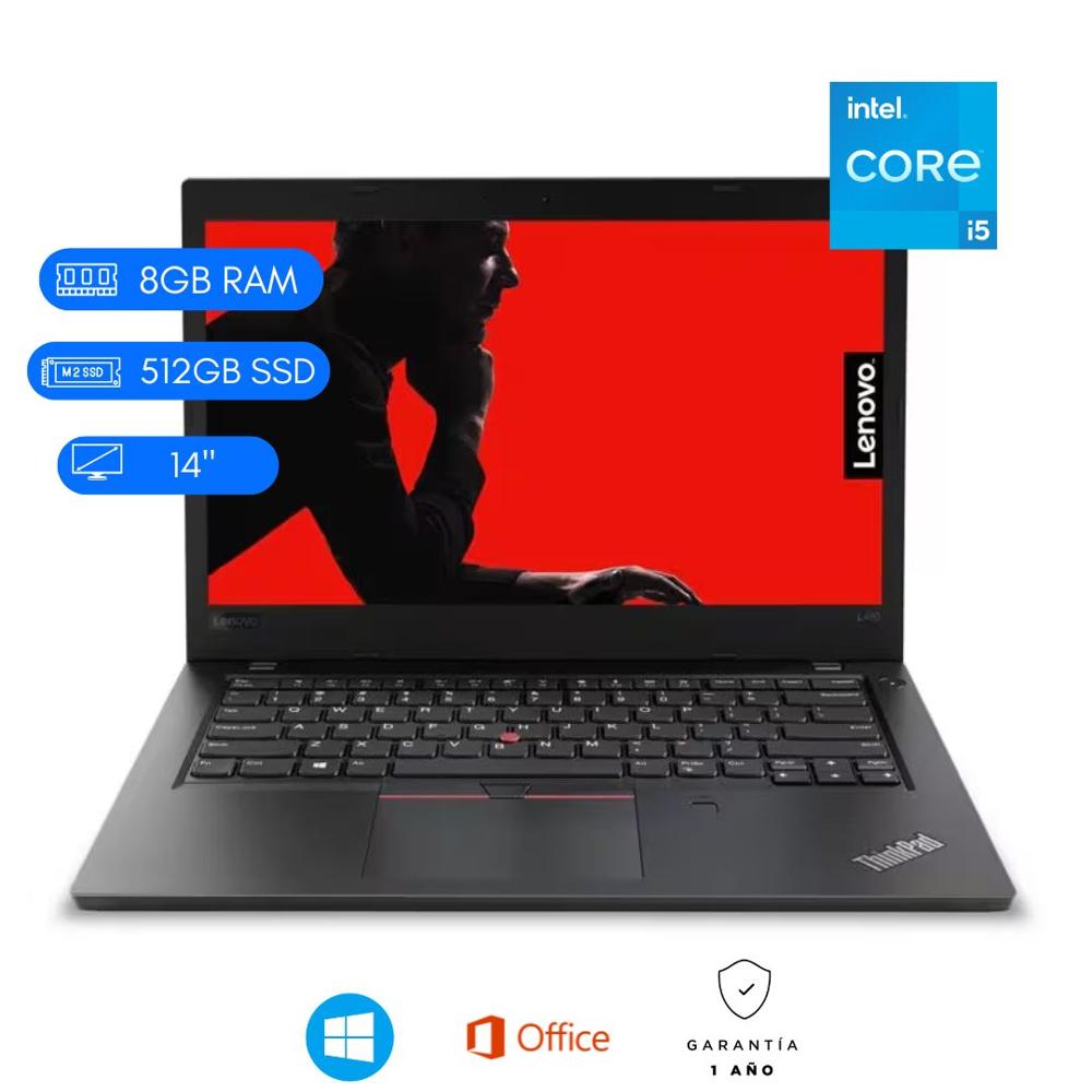 LENOVO THINKPAD LAPTOP SEMINUEVA L480 CI5 8VA - 8GB DDRR4 - 512 SSD