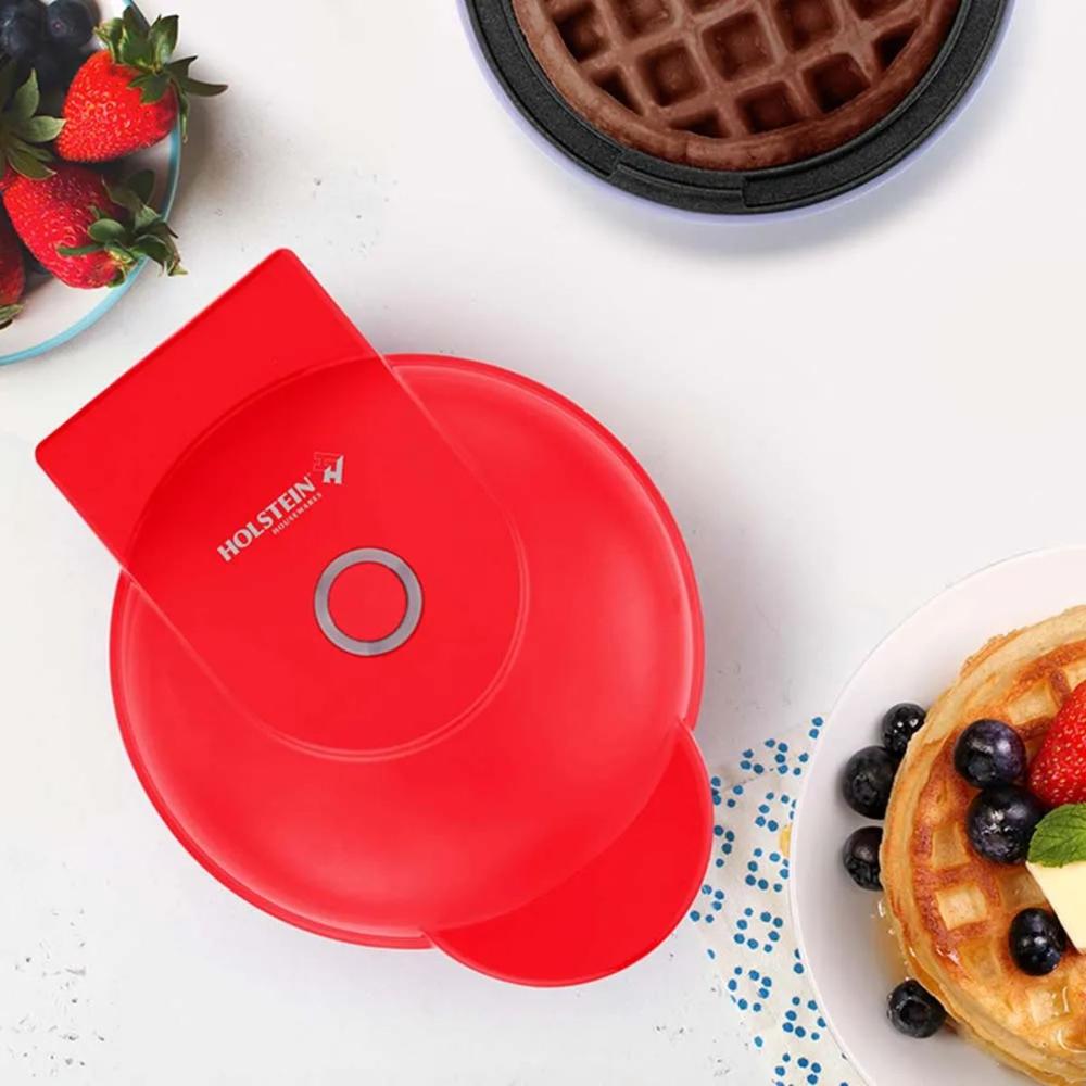 Waflera Personal Holstein Modelo HH09125016R de 10 cm Roja