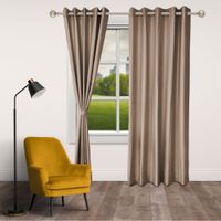 Pack 2 Cortinas Terracota 1.40x2.30 con 2 Alzapaños Orange