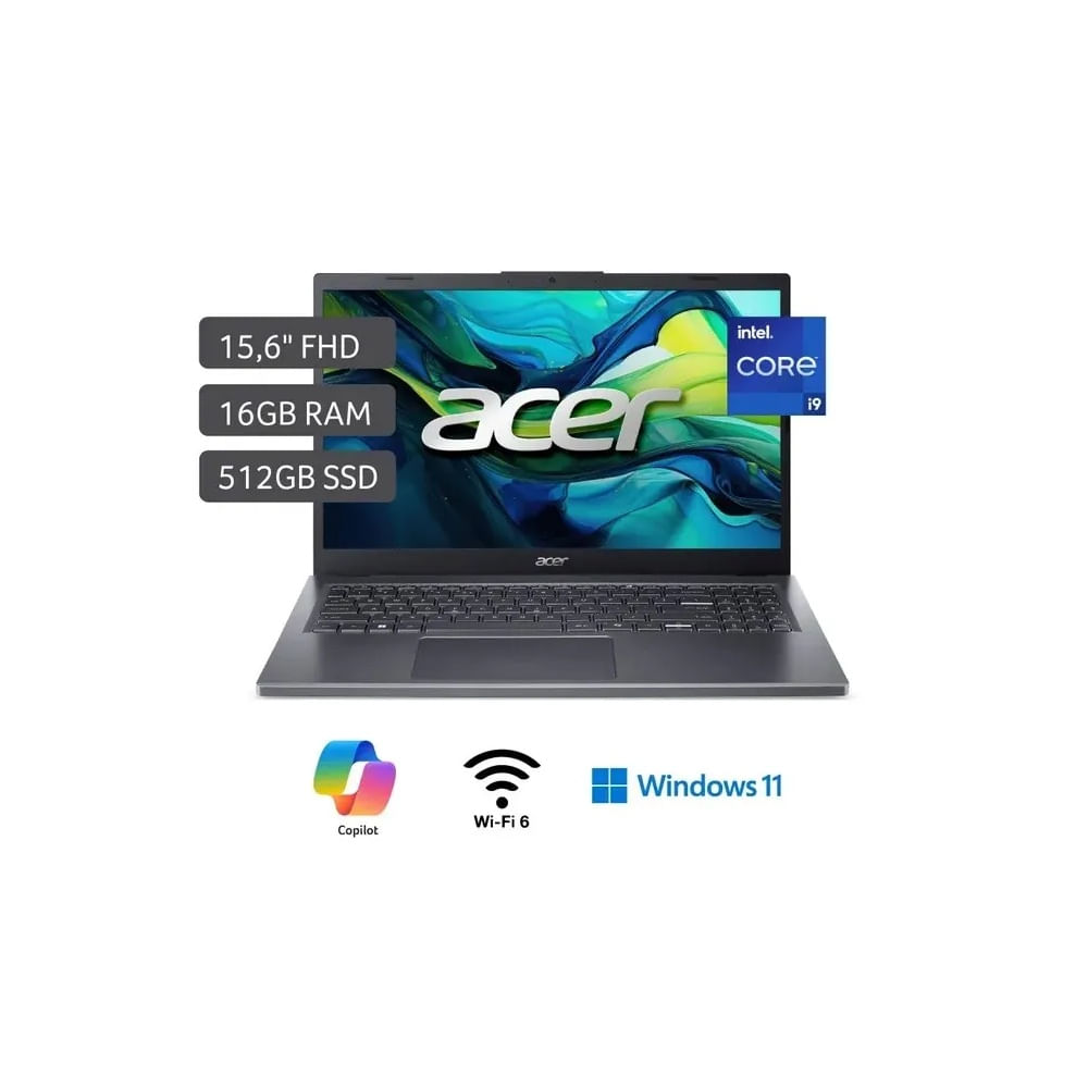 ACER ASPIRE 15 A15-51M-92MV INTEL COREI9 13900H 16GB 512SSD 15.6  FHD WIN 11
