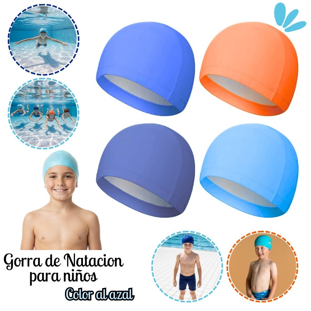 Gorro de Natacion para Niños de Tela - NG