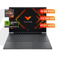 Laptop Victus Gaming 15-fb3022la Ryzen 7 RTX 4050 16GB 512GB SSD 15.6 144Hz
