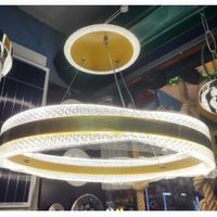 Lámpara de techo led aro  dorado 3 luces