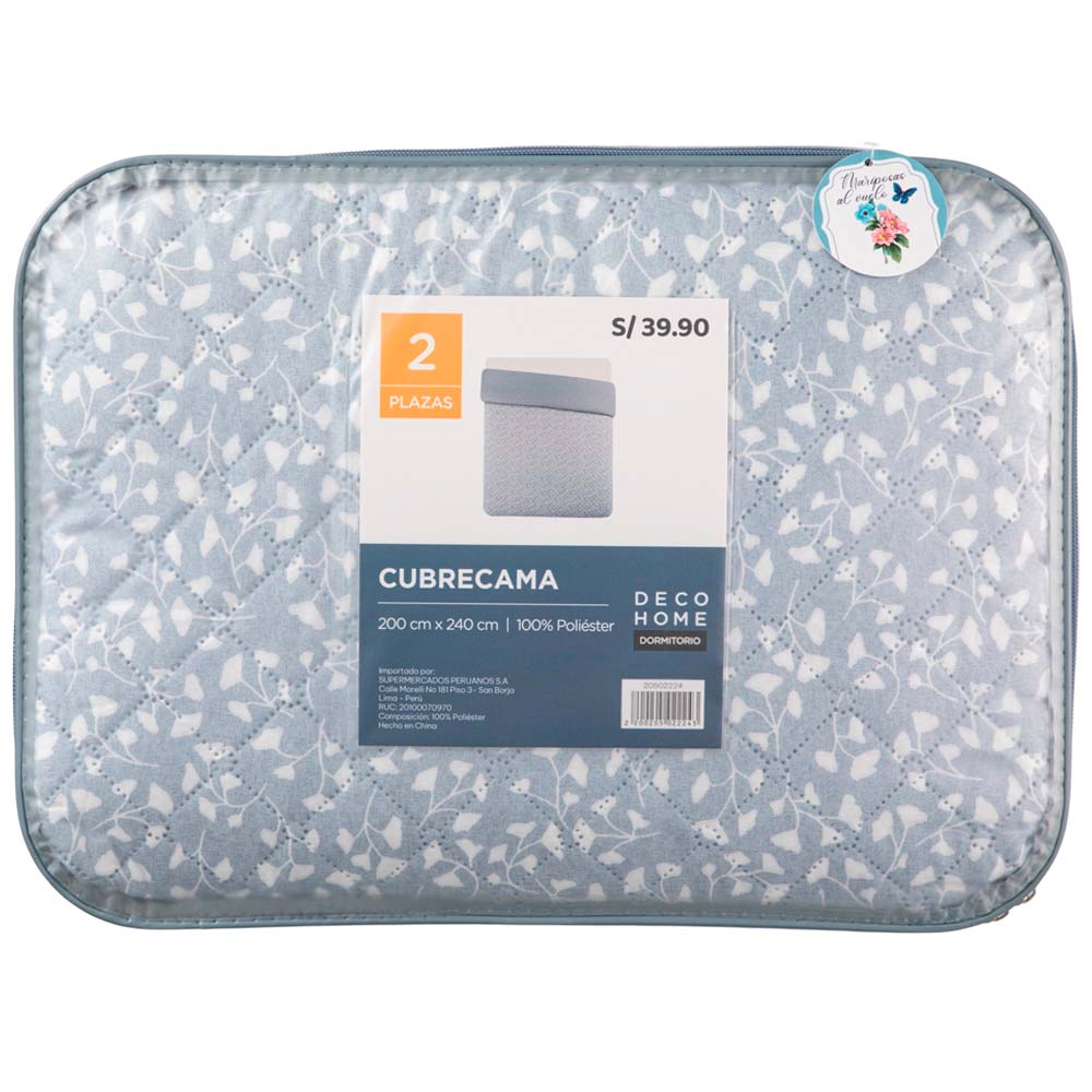 Cubrecama DECO HOME Santorini Dis1 2Plazas