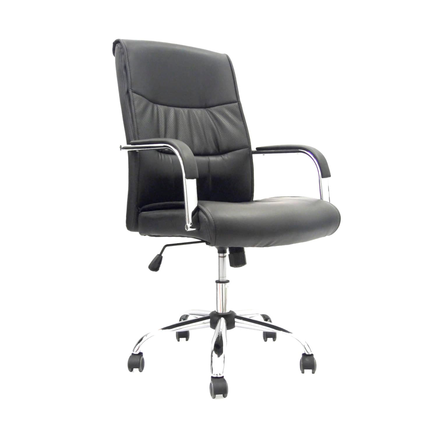 Silla Ergonómica Yorki Cuero Negro Ofideas