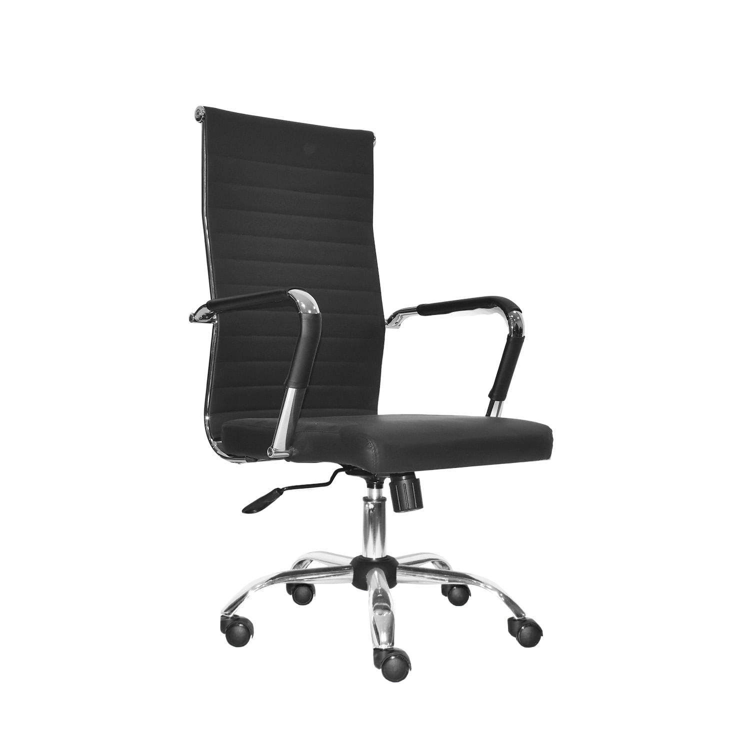 Silla Ergonómica Presidente Odra Cuero Color Negro Ofideas