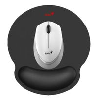 KIT GENIUS MOUSE NX-7009 BLANCO Y PAD MOUSE G-WMP 100 CON DESCANSADOR