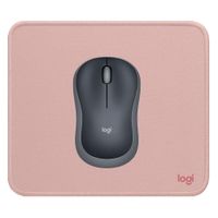 KIT LOGITECH MOUSE M185 GRIS Y PAD MOUSE ROSADO