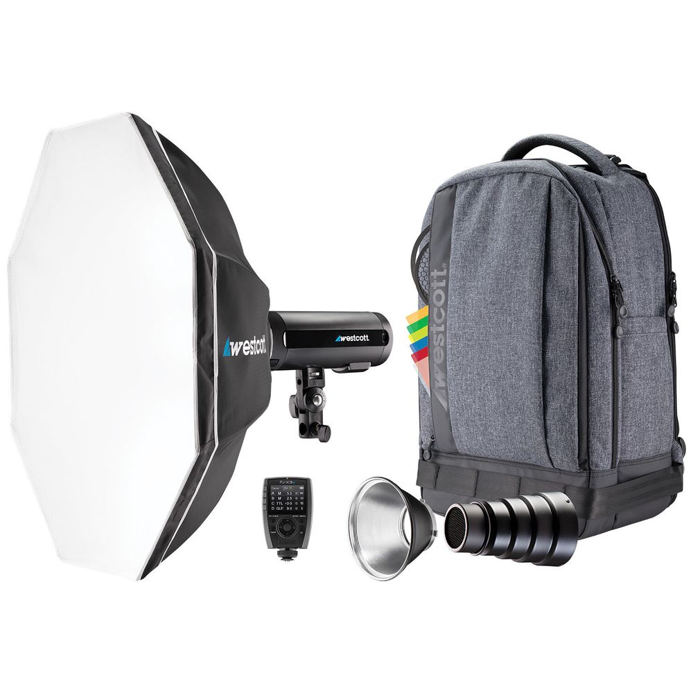 Kit de Mochila con 1 Luz Estroboscópica Westcott Fj200 Y Disparador Inalámbrico Universal Fj X3M Kit de Mochila con 1 Luz Estroboscópica Westcott Fj200 Y Disparador Inalámbrico Universal Fj X3M