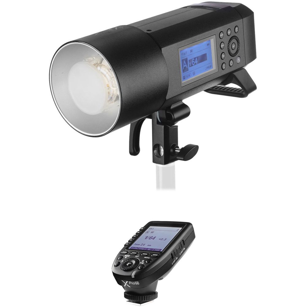 Kit de Flash para Exteriores Godox Ad400Pro Witstro All In One con Disparador Xpron Ttl para Nikon Kit de Flash para Exteriores Godox Ad400Pro Witstro All In One con Disparador Xpron Ttl para Nikon