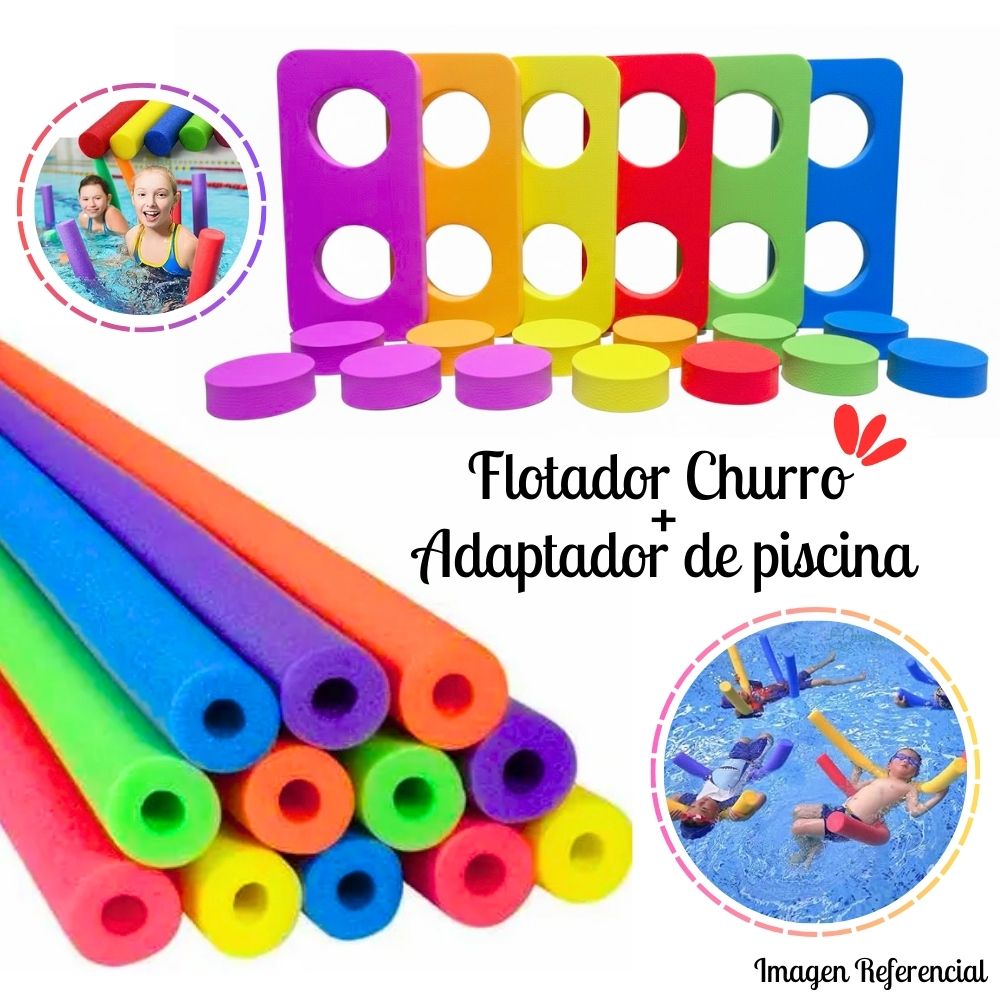 Flotador Churro De Piscina más Adaptador