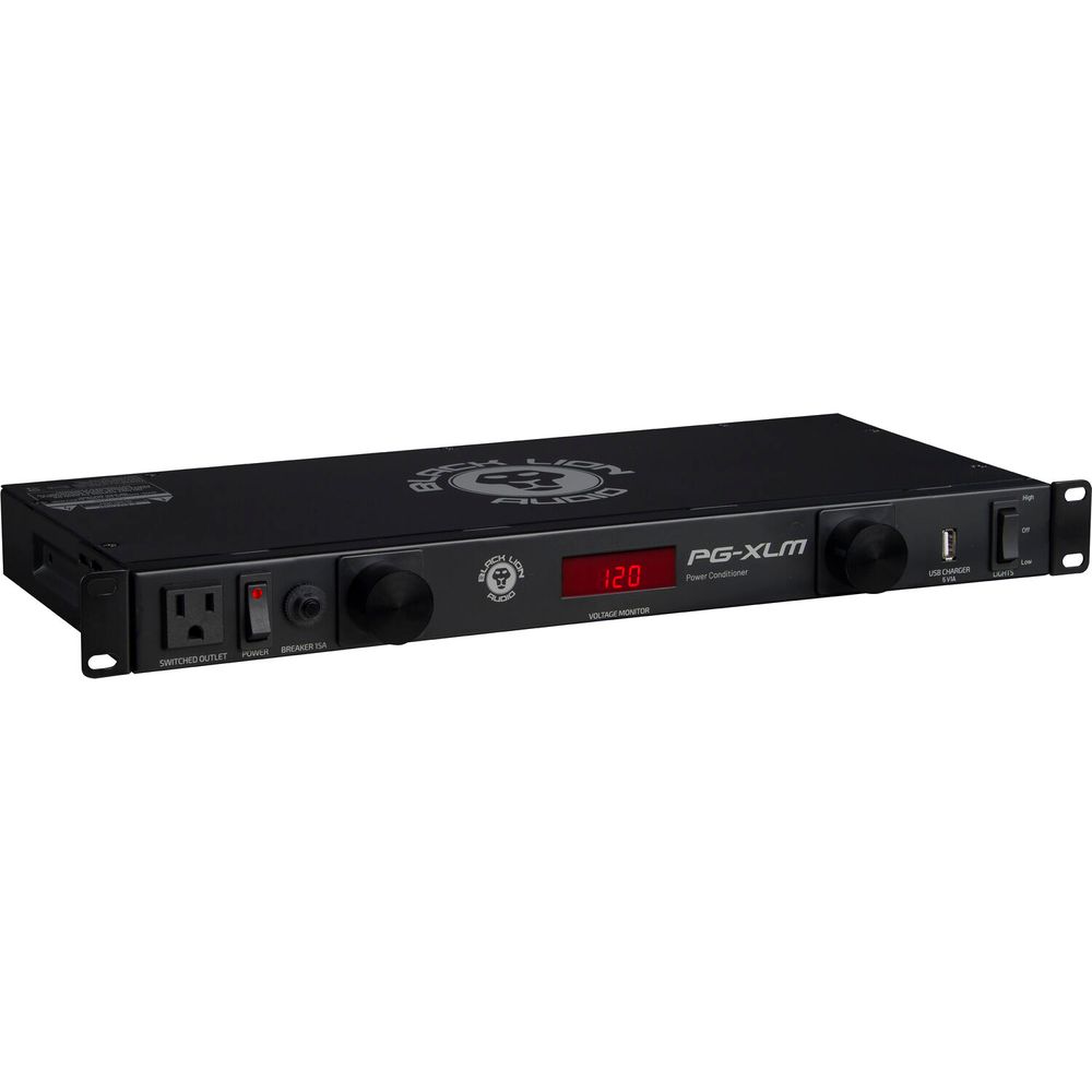 Acondicionador de Energía Black Lion Audio Pg Xlm de 9 Salidas con Doble Lámpara Y Medidor de Voltaj Acondicionador de Energía Black Lion Audio Pg Xlm de 9 Salidas con Doble Lámpara Y Medidor de Voltaj